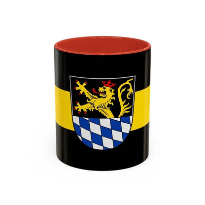 Flag of Amberg Germany - Accent Coffee Mug 11oz Red - Go Mug Yourself