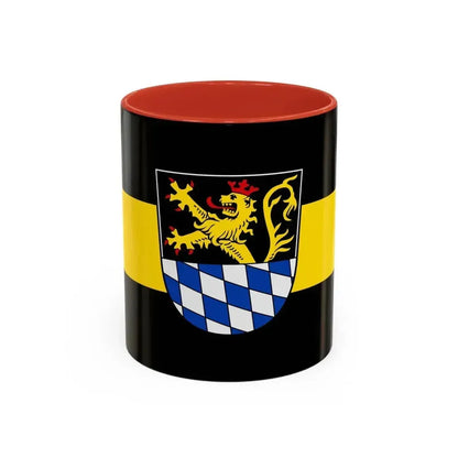 Flag of Amberg Germany - Accent Coffee Mug 11oz Red - Go Mug Yourself
