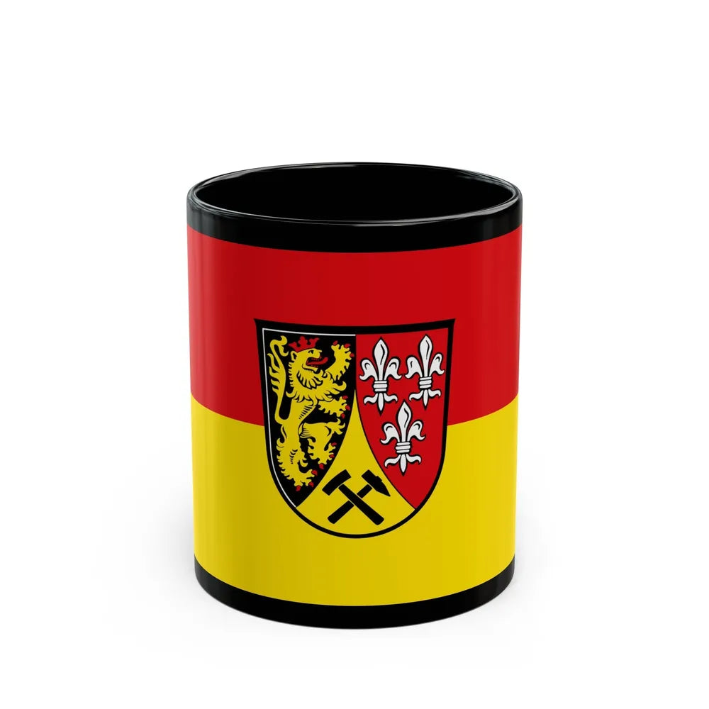 Flag of Amberg Sulzbach Germany - Black Coffee Mug-11oz-Go Mug Yourself