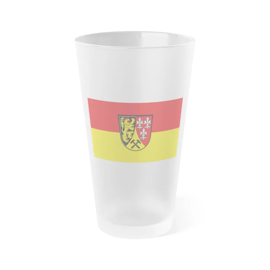 Flag of Amberg Sulzbach Germany - Frosted Pint Glass 16oz-16oz-Frosted-Go Mug Yourself