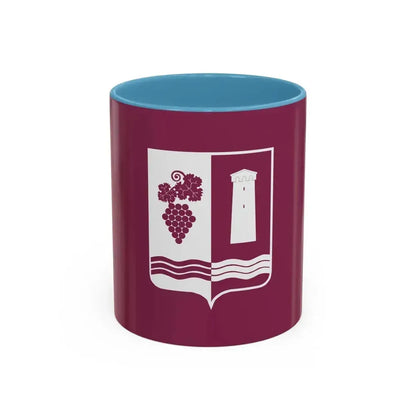 Flag of Ambrolauri Georgia - Accent Coffee Mug 11oz Light Blue - Go Mug Yourself
