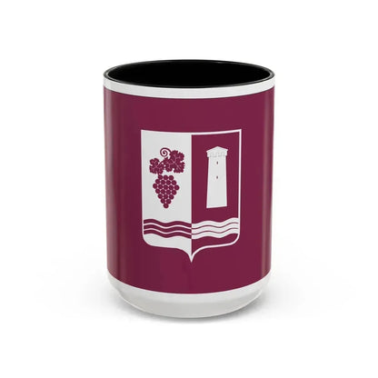 Flag of Ambrolauri Georgia - Accent Coffee Mug 15oz Black - Go Mug Yourself