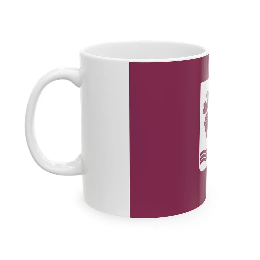 Flag of Ambrolauri Georgia - White Coffee Mug-Go Mug Yourself