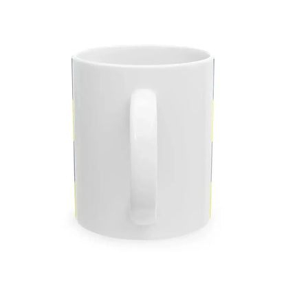 Flag of Ameland (Netherlands) White Coffee Mug - Go Mug Yourself