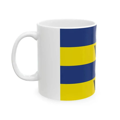 Flag of Ameland (Netherlands) White Coffee Mug - Go Mug Yourself