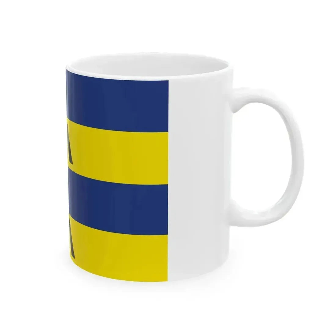 Flag of Ameland (Netherlands) White Coffee Mug - Go Mug Yourself