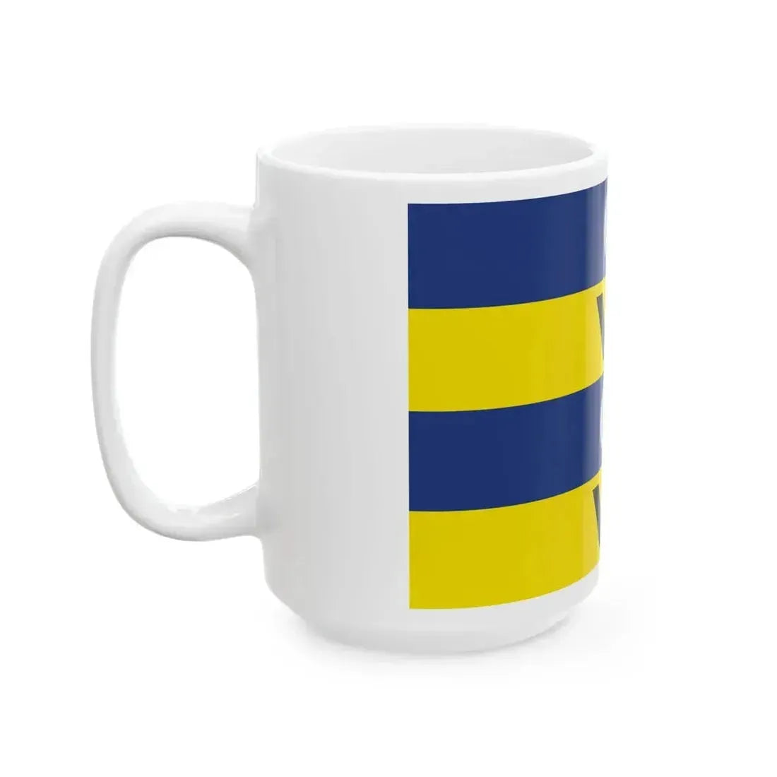 Flag of Ameland (Netherlands) White Coffee Mug - Go Mug Yourself