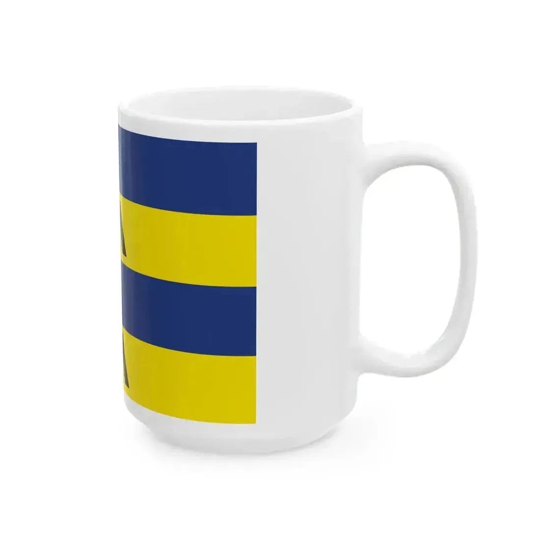 Flag of Ameland (Netherlands) White Coffee Mug - Go Mug Yourself