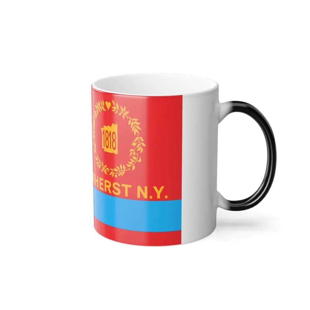 Flag of Amherst, New York - Color Changing Coffee Mug-Go Mug Yourself