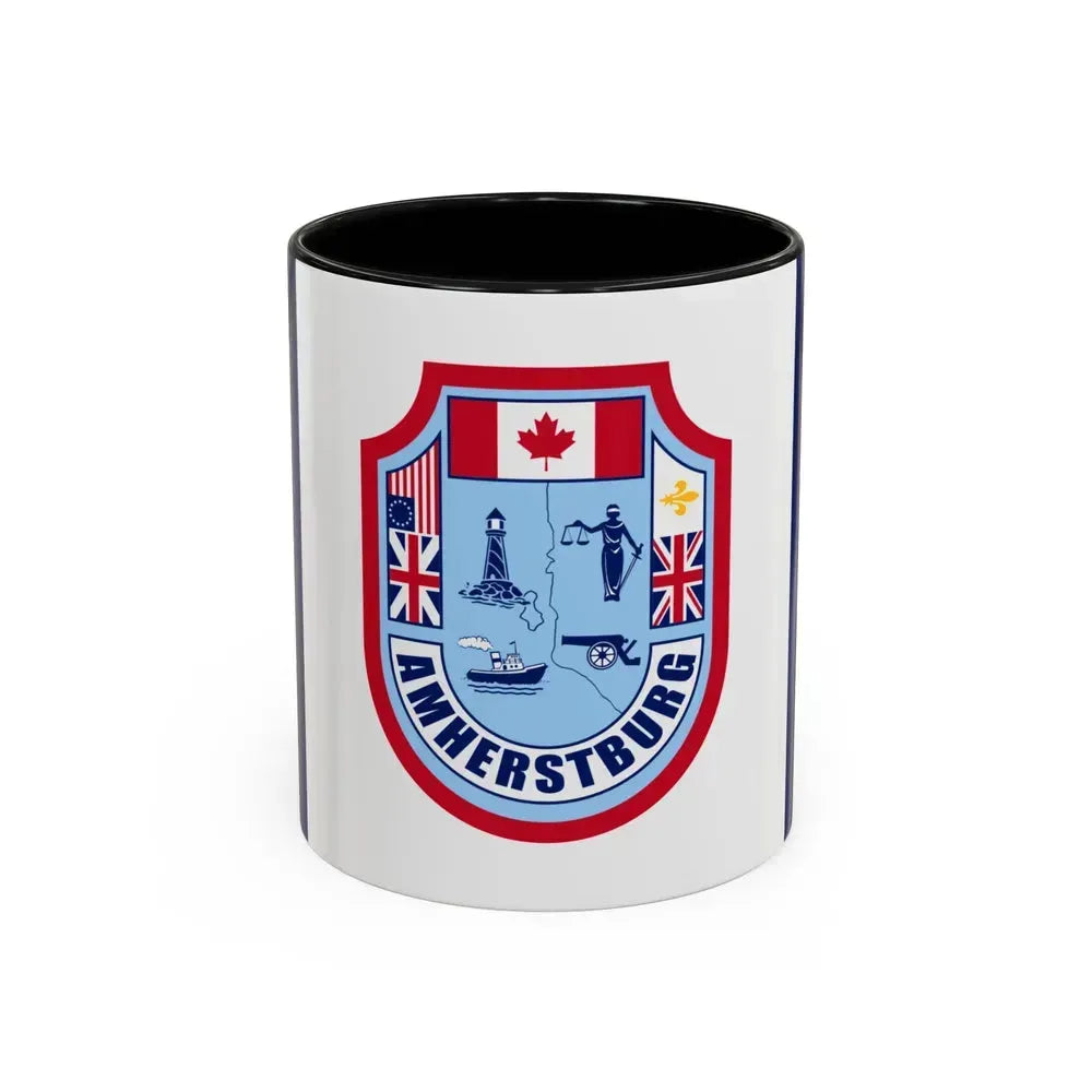 Flag of Amherstburg Canada - Accent Coffee Mug 11oz Black - Go Mug Yourself