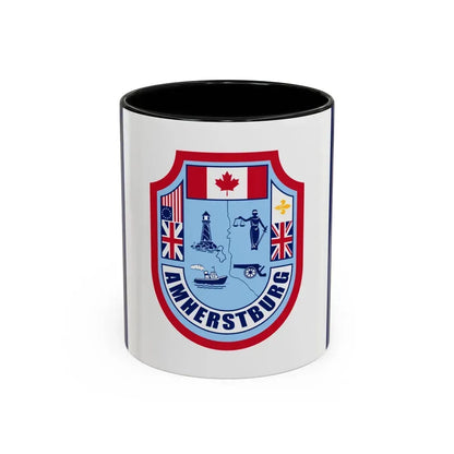 Flag of Amherstburg Canada - Accent Coffee Mug 11oz Black - Go Mug Yourself