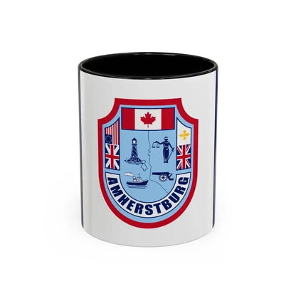 Flag of Amherstburg Canada - Accent Coffee Mug 11oz Black - Go Mug Yourself