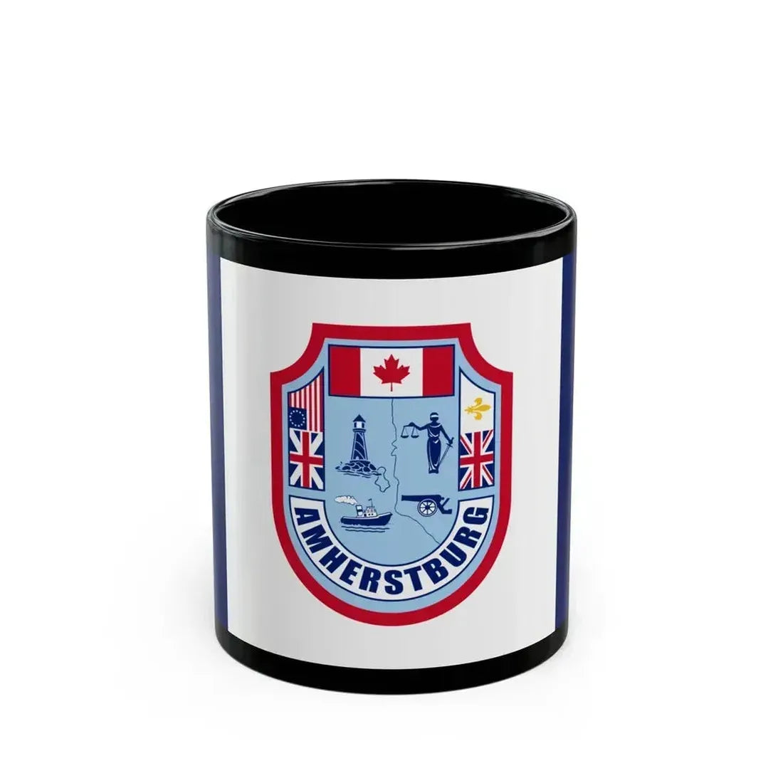 Flag of Amherstburg Canada - Black Coffee Mug 11oz - Go Mug Yourself