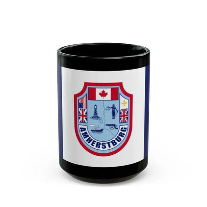 Flag of Amherstburg Canada - Black Coffee Mug 15oz - Go Mug Yourself