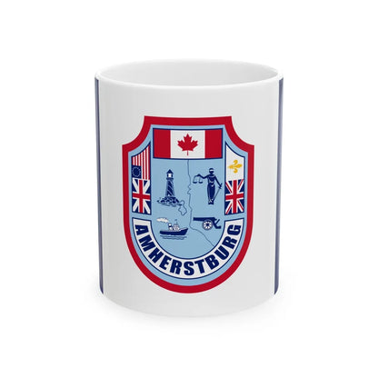 Flag of Amherstburg Canada - White Coffee Mug-11oz-Go Mug Yourself