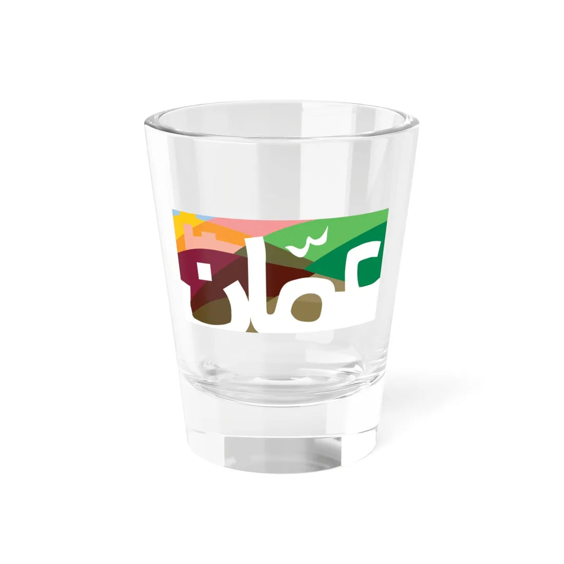 Flag of Amman (Jordan) Shot Glass 1.5oz 1.5oz - Go Mug Yourself