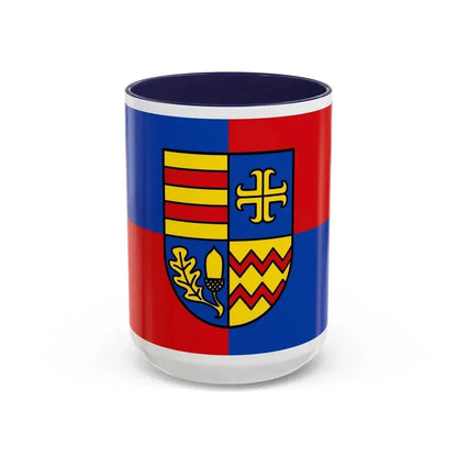 Flag of Ammerland Germany - Accent Coffee Mug 15oz Navy - Go Mug Yourself