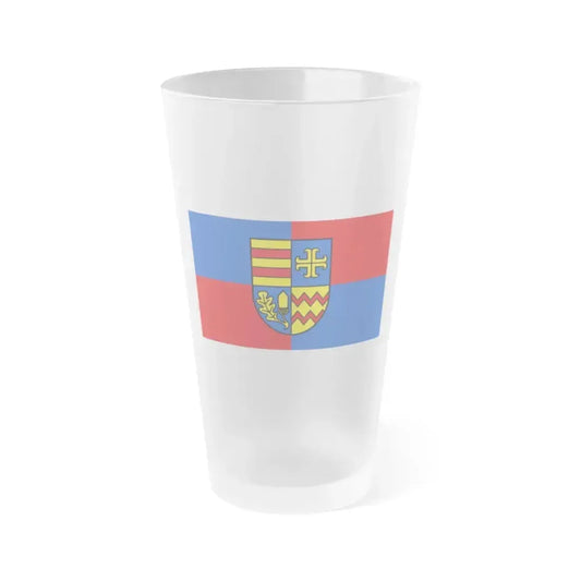 Flag of Ammerland Germany - Frosted Pint Glass 16oz 16oz Frosted - Go Mug Yourself