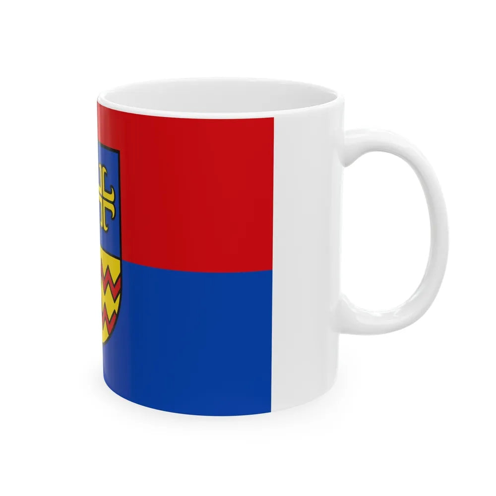 Flag of Ammerland Germany - White Coffee Mug-Go Mug Yourself