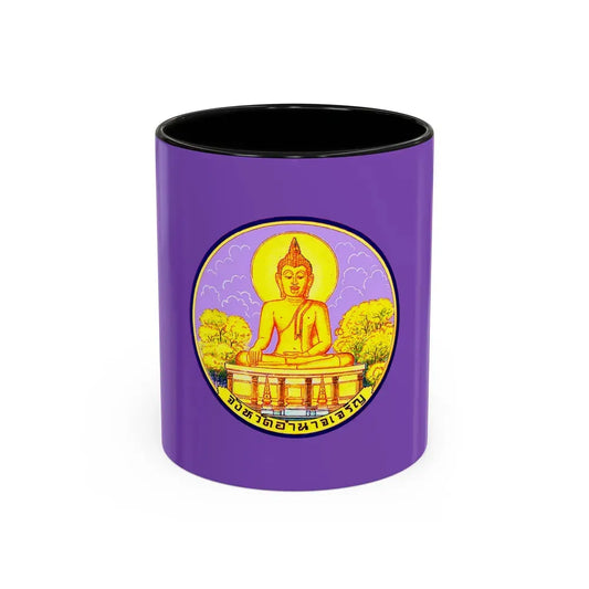 Flag of Amnat Charoen Province Thailand - Accent Coffee Mug 11oz Black - Go Mug Yourself