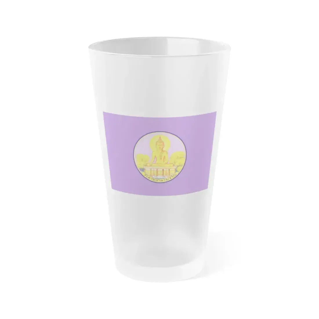 Flag of Amnat Charoen Province Thailand - Frosted Pint Glass 16oz - Go Mug Yourself