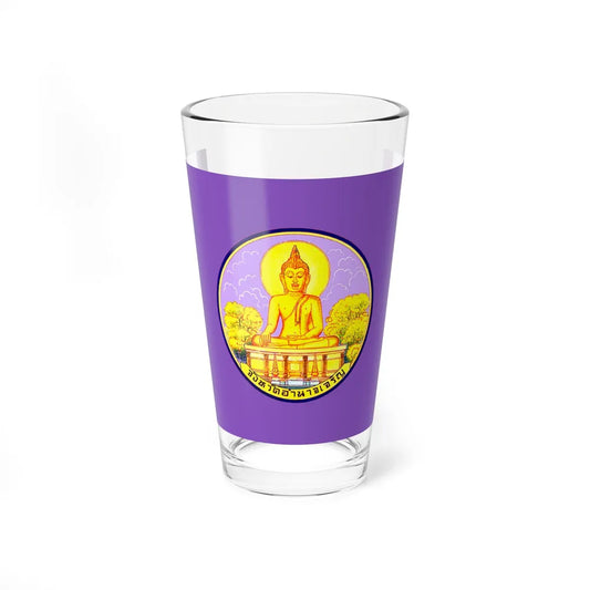 Flag of Amnat Charoen Province Thailand - Pint Glass 16oz-16oz-Go Mug Yourself