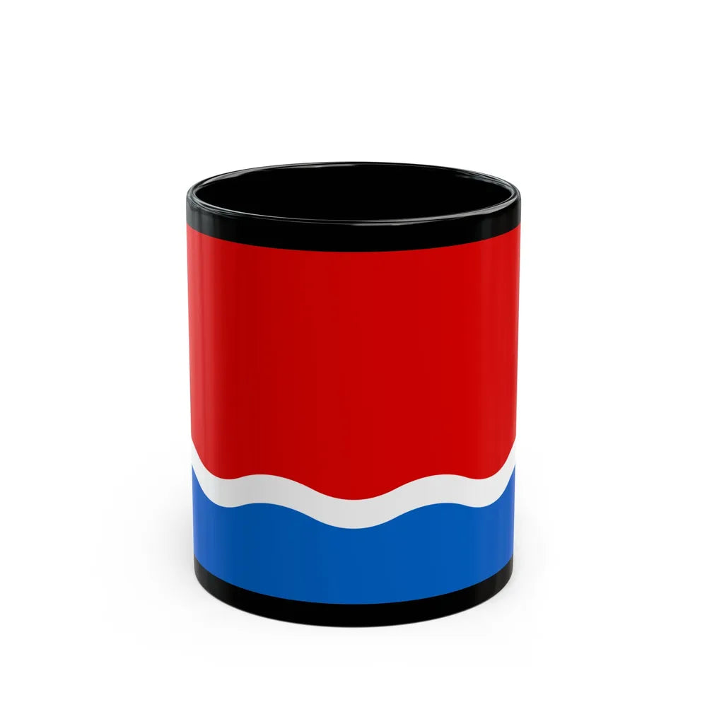 Flag of Amur Oblast Russia - Black Coffee Mug-11oz-Go Mug Yourself