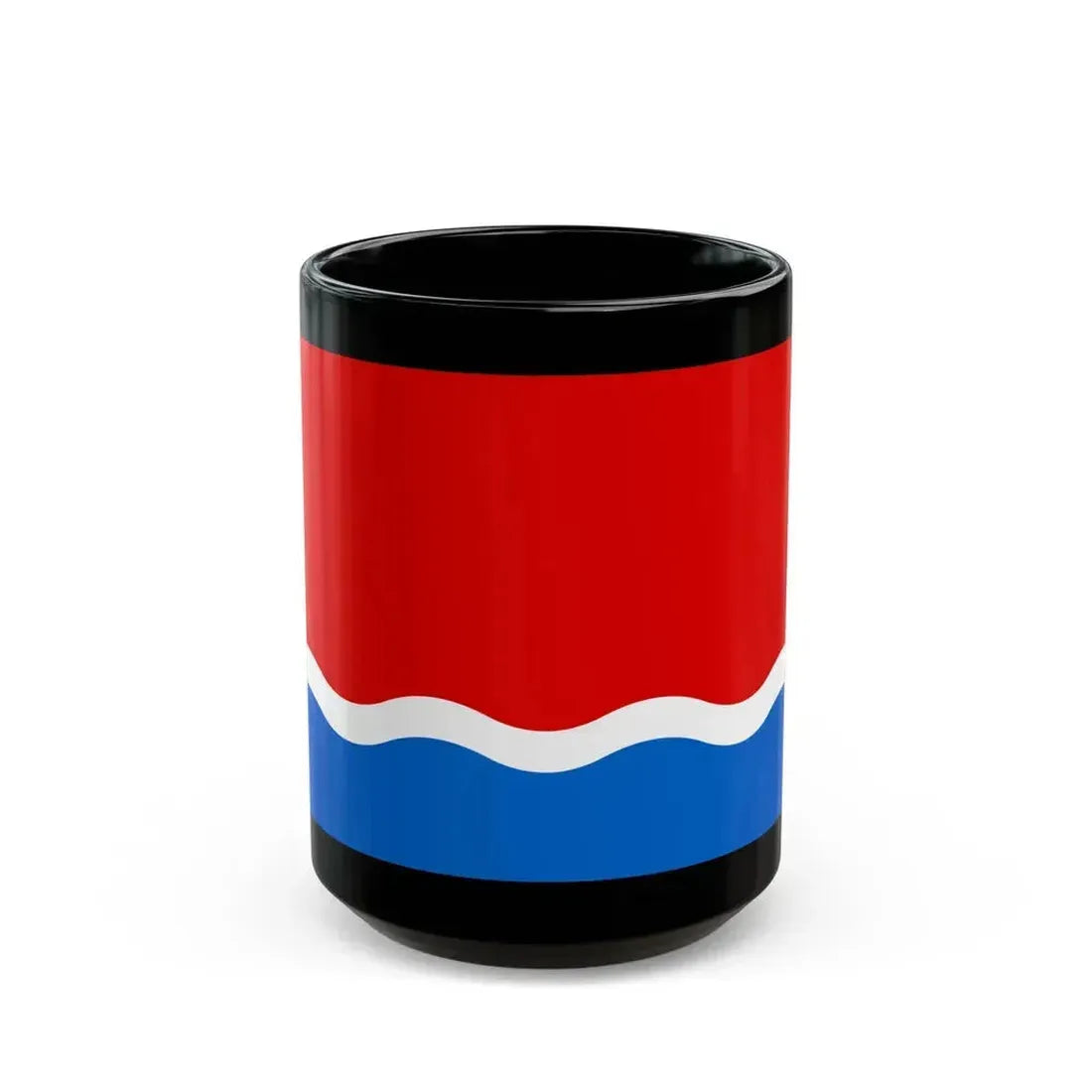 Flag of Amur Oblast Russia - Black Coffee Mug 15oz - Go Mug Yourself