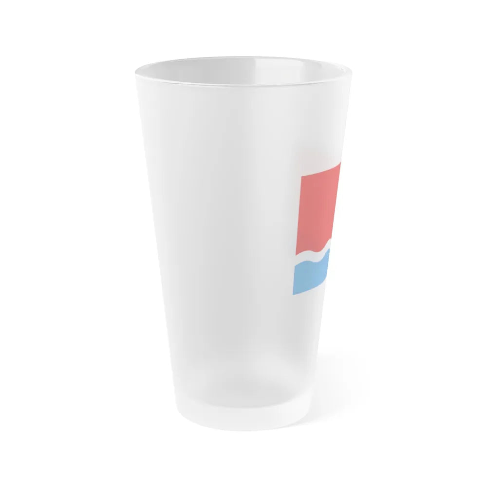 Flag of Amur Oblast Russia - Frosted Pint Glass 16oz-Go Mug Yourself