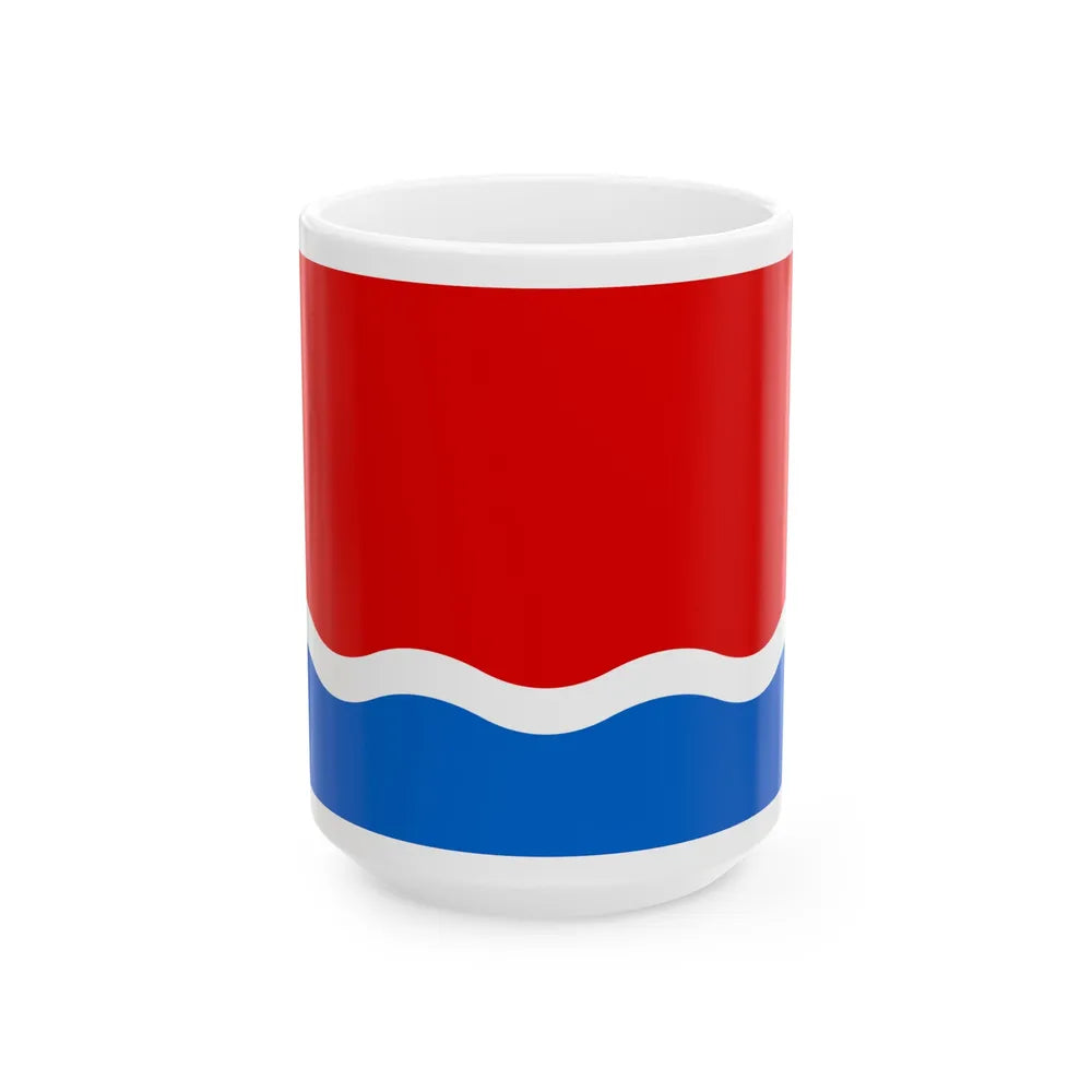 Flag of Amur Oblast Russia - White Coffee Mug-15oz-Go Mug Yourself