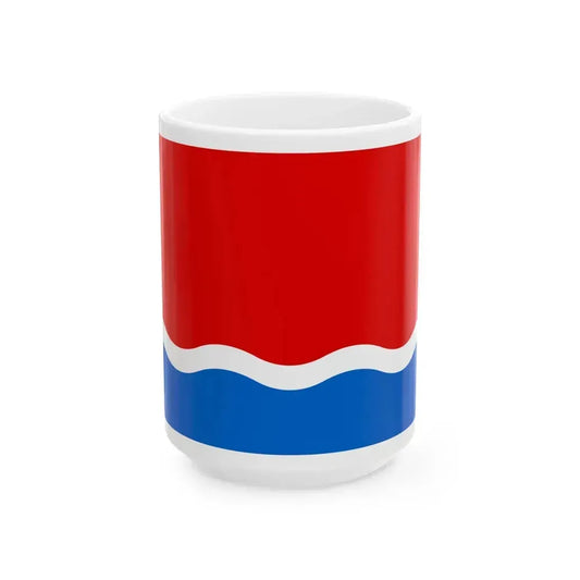 Flag of Amur Oblast Russia - White Coffee Mug 15oz - Go Mug Yourself
