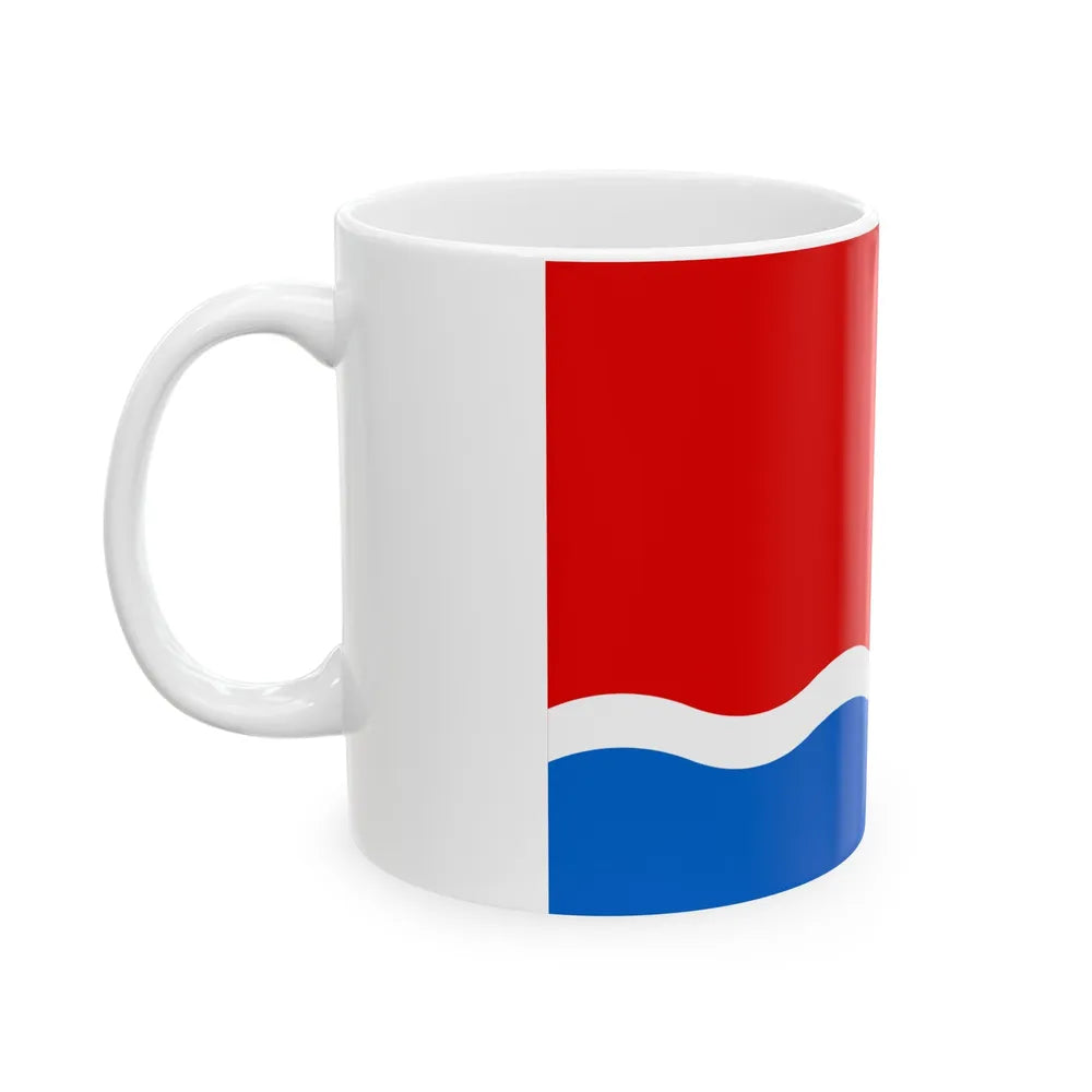 Flag of Amur Oblast Russia - White Coffee Mug-Go Mug Yourself