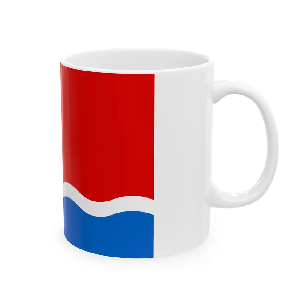 Flag of Amur Oblast Russia - White Coffee Mug-Go Mug Yourself