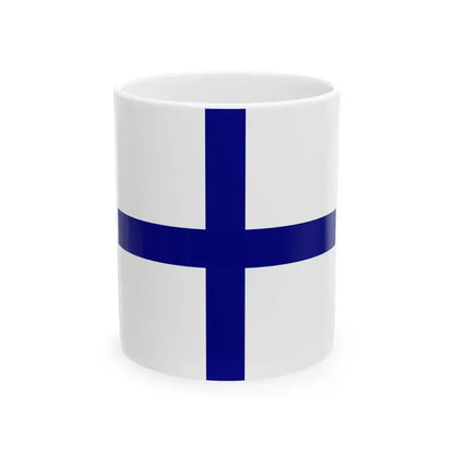 Flag of an admiral of the Independent State of Croatia (Croatia) White Coffee Mug 11oz - Go Mug Yourself