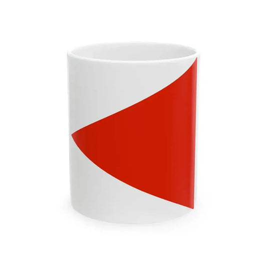 Flag of an Artillery Commander of the Royal Hungarian Defence Forces 1939 (Hungary) White Coffee Mug 11oz - Go Mug Yourself