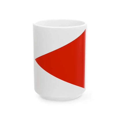 Flag of an Artillery Commander of the Royal Hungarian Defence Forces 1939 (Hungary) White Coffee Mug 15oz - Go Mug Yourself