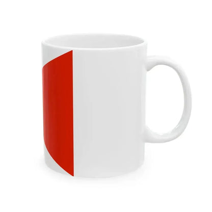 Flag of an Artillery Commander of the Royal Hungarian Defence Forces 1939 (Hungary) White Coffee Mug - Go Mug Yourself