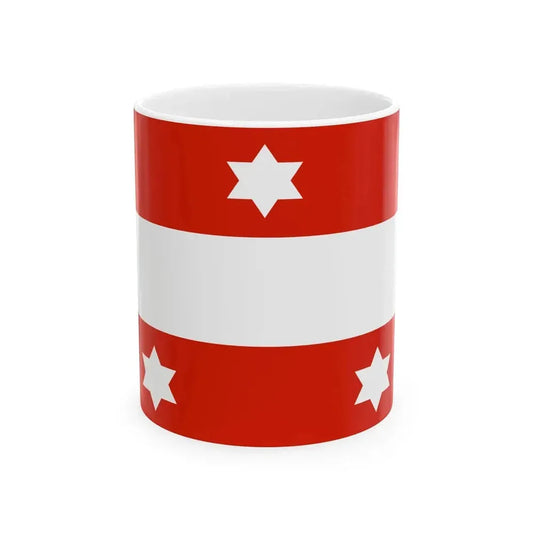 Flag of an Austro-Hungarian Admiral 1915 (Austria) White Coffee Mug 11oz - Go Mug Yourself
