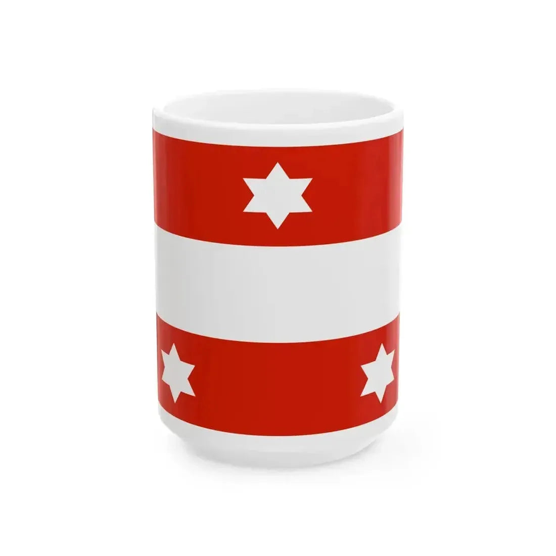 Flag of an Austro-Hungarian Admiral 1915 (Austria) White Coffee Mug 15oz - Go Mug Yourself