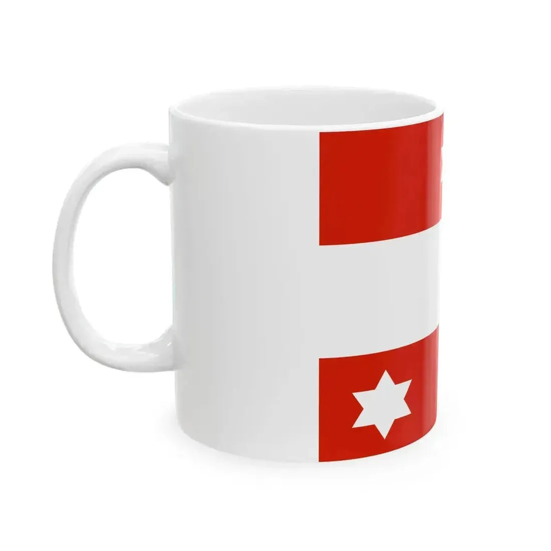 Flag of an Austro-Hungarian Admiral 1915 (Austria) White Coffee Mug - Go Mug Yourself