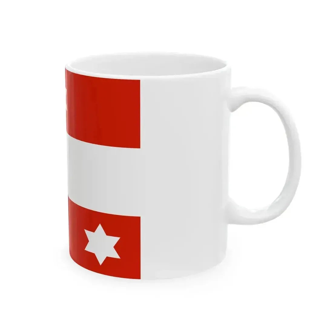 Flag of an Austro-Hungarian Admiral 1915 (Austria) White Coffee Mug - Go Mug Yourself