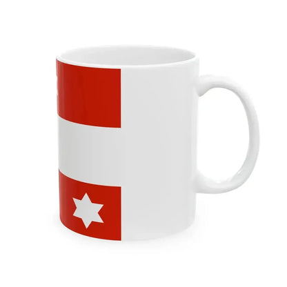 Flag of an Austro-Hungarian Admiral 1915 (Austria) White Coffee Mug - Go Mug Yourself