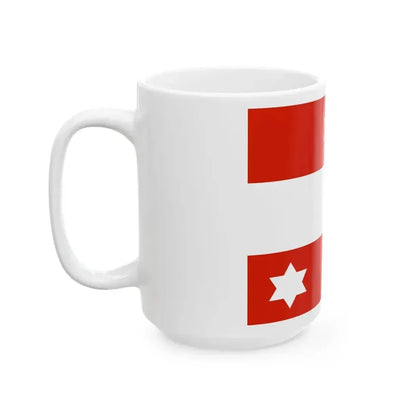Flag of an Austro-Hungarian Admiral 1915 (Austria) White Coffee Mug - Go Mug Yourself