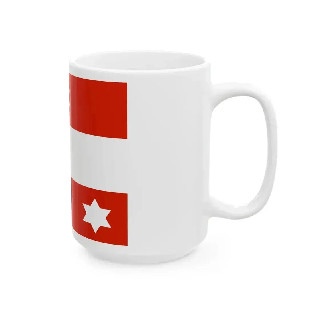 Flag of an Austro-Hungarian Admiral 1915 (Austria) White Coffee Mug - Go Mug Yourself