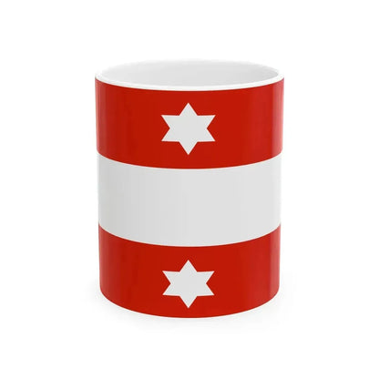 Flag of an Austro-Hungarian Vice-Admiral 1915 (Austria) White Coffee Mug 11oz - Go Mug Yourself