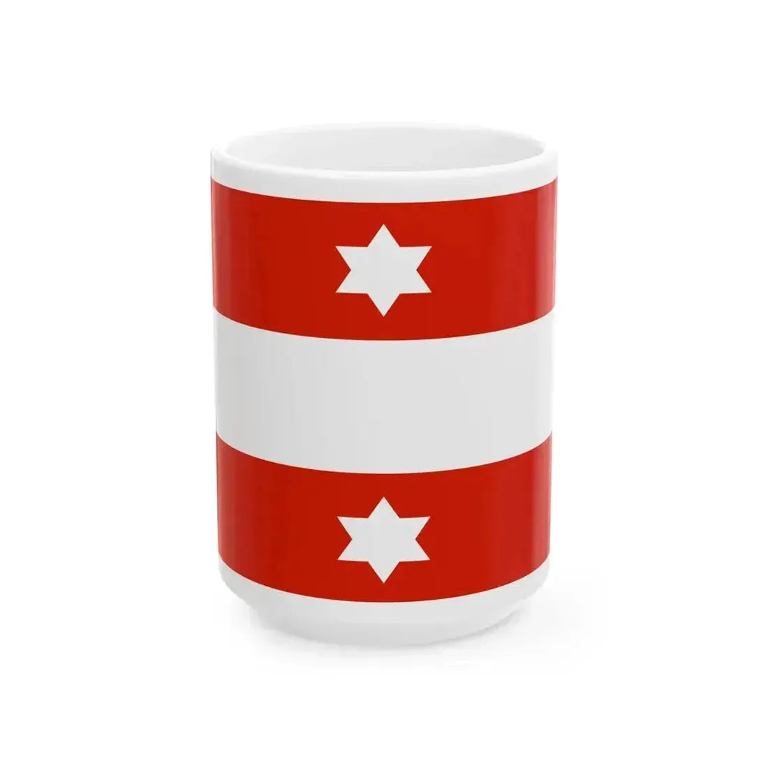 Flag of an Austro-Hungarian Vice-Admiral 1915 (Austria) White Coffee Mug 15oz - Go Mug Yourself