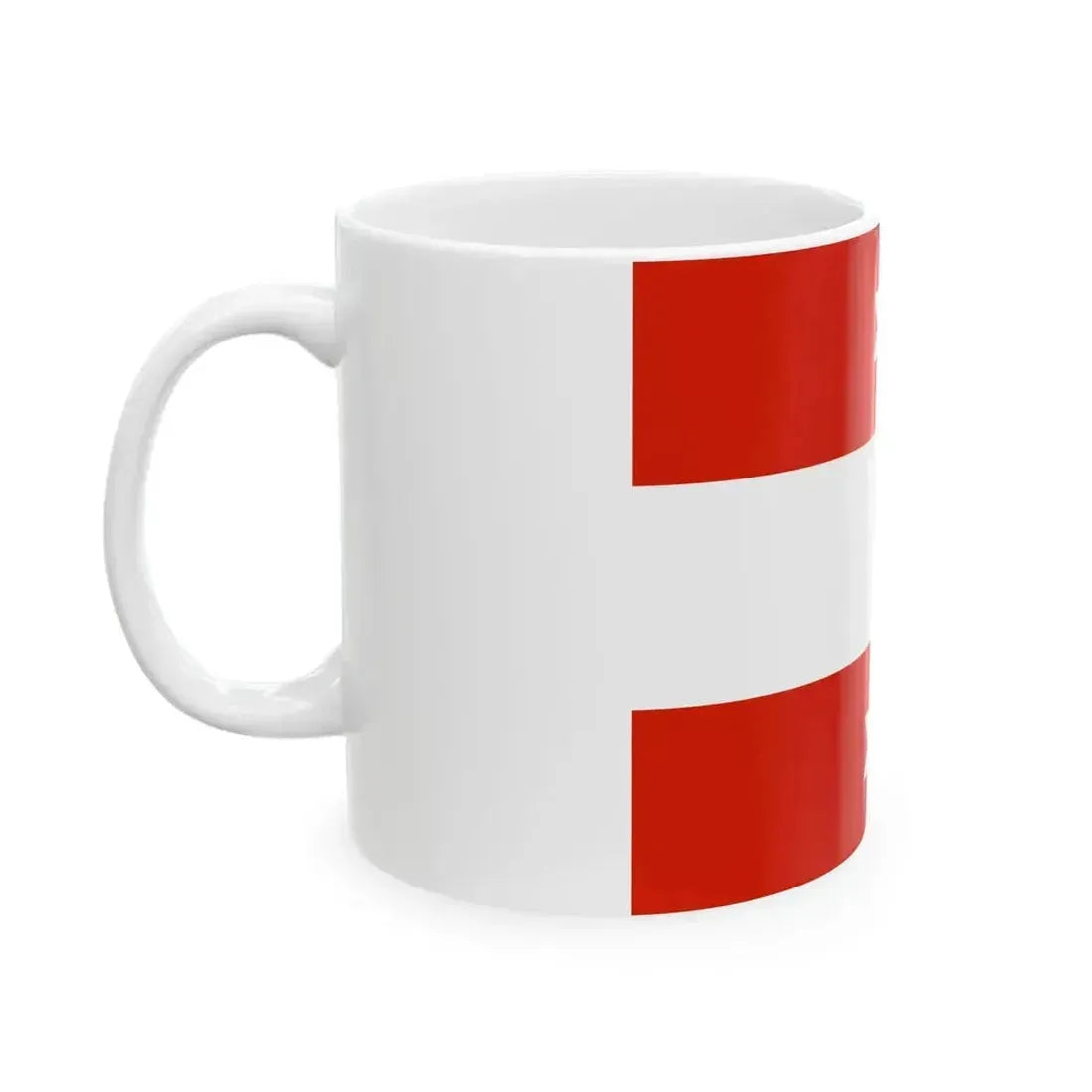 Flag of an Austro-Hungarian Vice-Admiral 1915 (Austria) White Coffee Mug - Go Mug Yourself