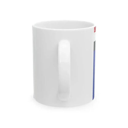 Flag of an Egyptian Navy rear admiral (Egypt) White Coffee Mug - Go Mug Yourself