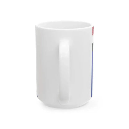 Flag of an Egyptian Navy rear admiral (Egypt) White Coffee Mug - Go Mug Yourself