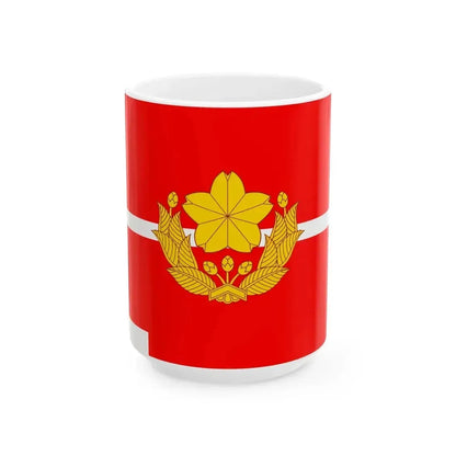 Flag of an Infantry Platoon of the Ground Self Defense Force Japan (Japan) White Coffee Mug 15oz - Go Mug Yourself